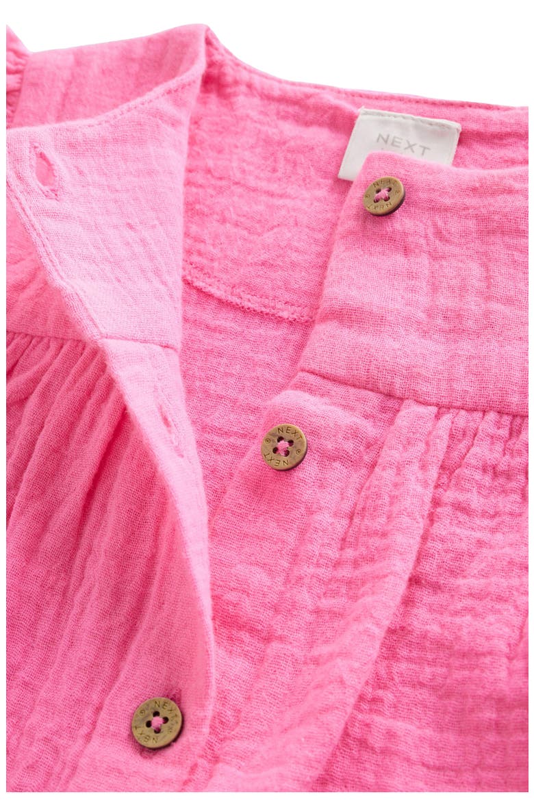 Frill Dungaree Romper, Alternate, color, PINK
