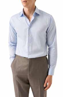 Eton Slim Fit Solid Cotton Dress Shirt