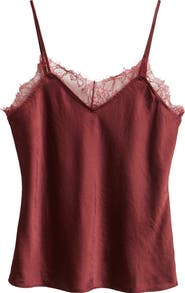 Open Edit Lace Trim Cami