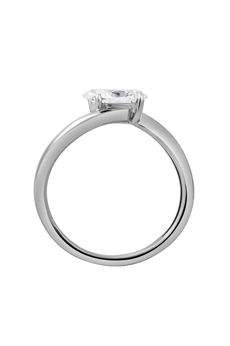 Lilian 1.5 Ct Oval Lab Grown Diamond Engagement Ring, Alternate, color, 14K White Gold