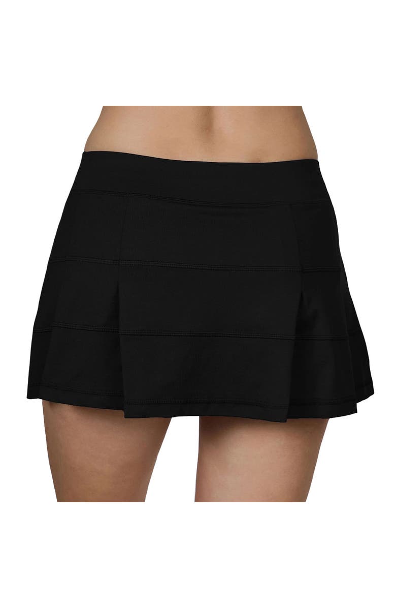 Sofibella UV Colors 13in Womens Tennis Skirt, Alternate, color, Black