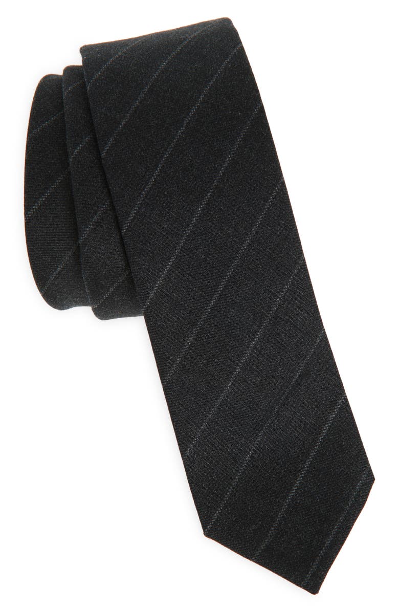 Thom Browne Classic Pinstripe Wool Tie, Main, color, 