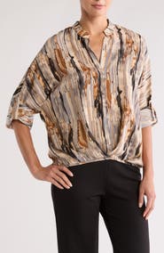 PATRIZIA LUCA Twist Hem Top