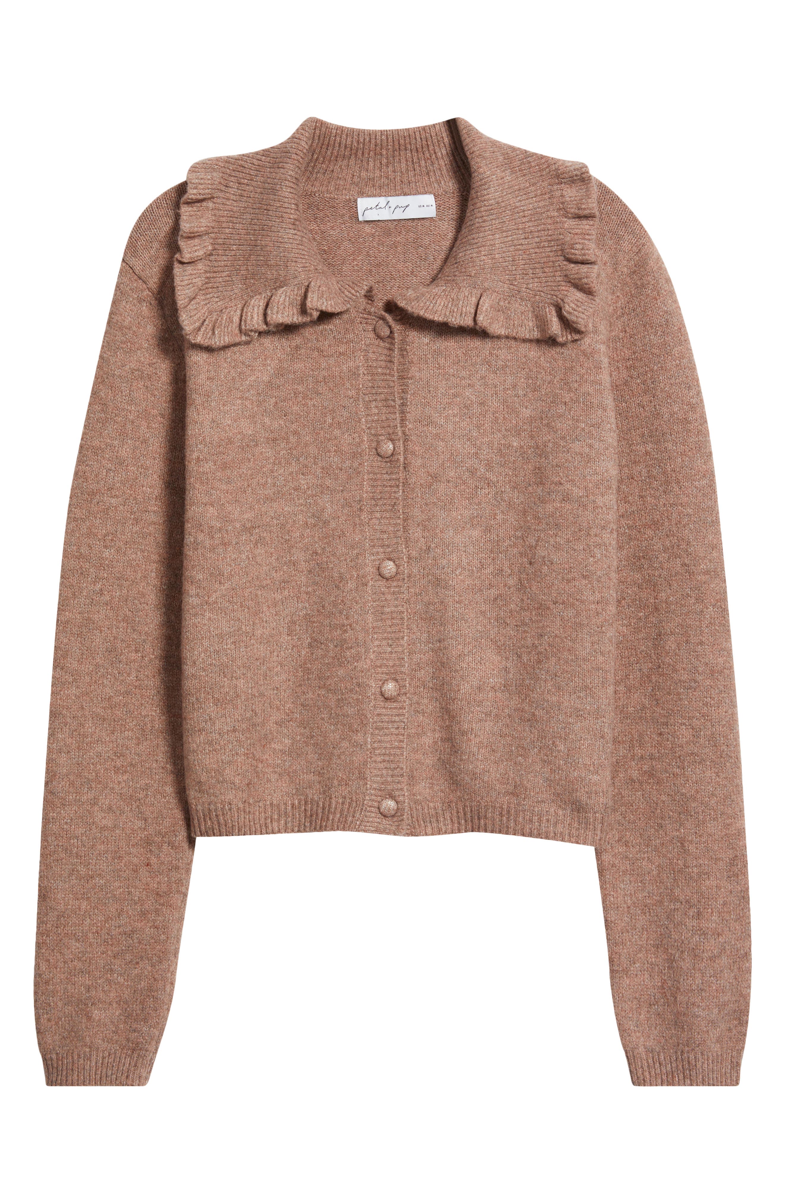 Petal & Pup Carmello Frill Collar Cardigan (Women) | Nordstrom