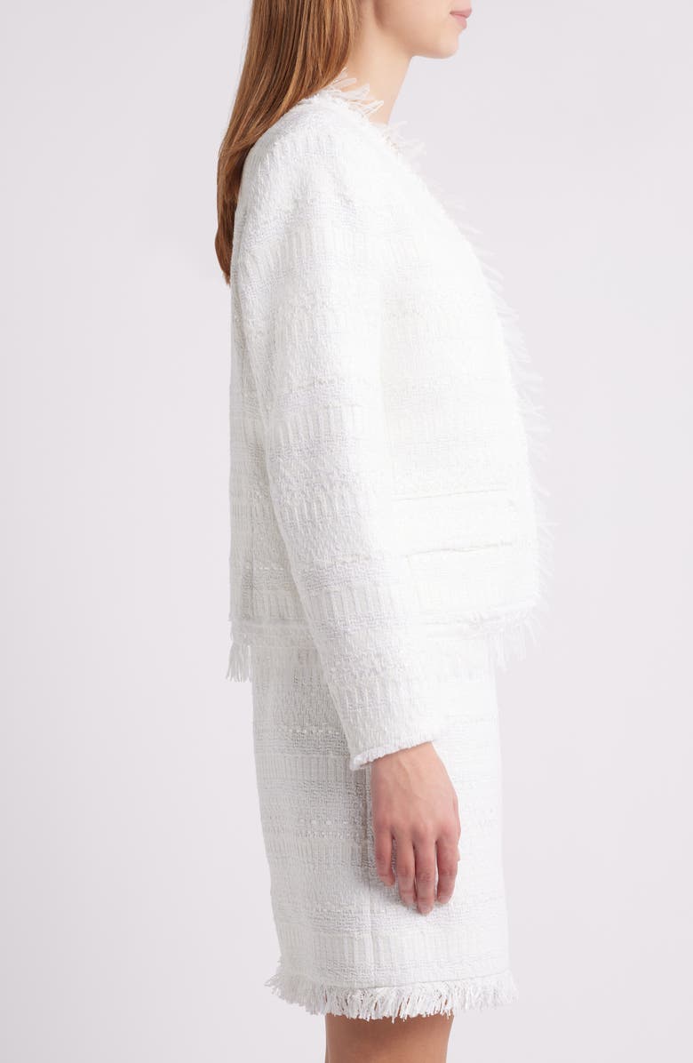 KOBI HALPERIN Harper Tweed Jacket, Alternate, color, White