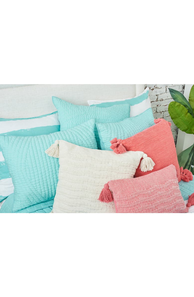 carol & frank James Cotton Euro Pillow Sham, Alternate, color, Green