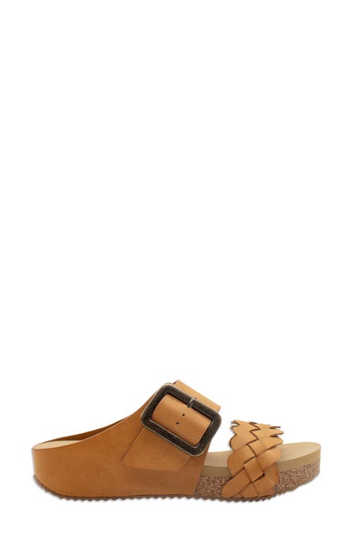 Volatile Morel Two-strap Wedge Sandal In Tan