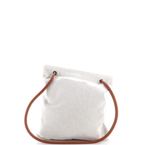Pre-owned Hermes  Hermes Aline Bag Toile Mm In Sand