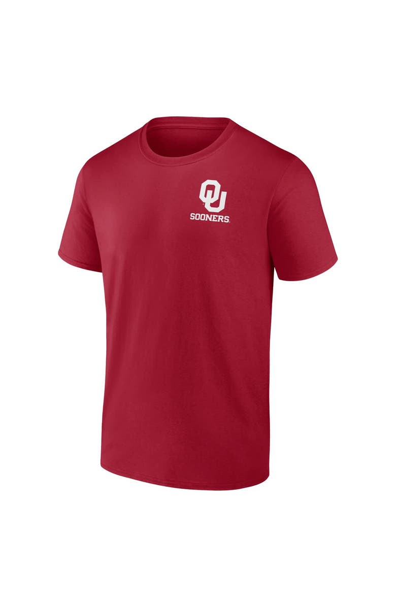 Fanatics MTO Label Men's Crimson Oklahoma Sooners Established Source T-Shirt, Alternate, color,