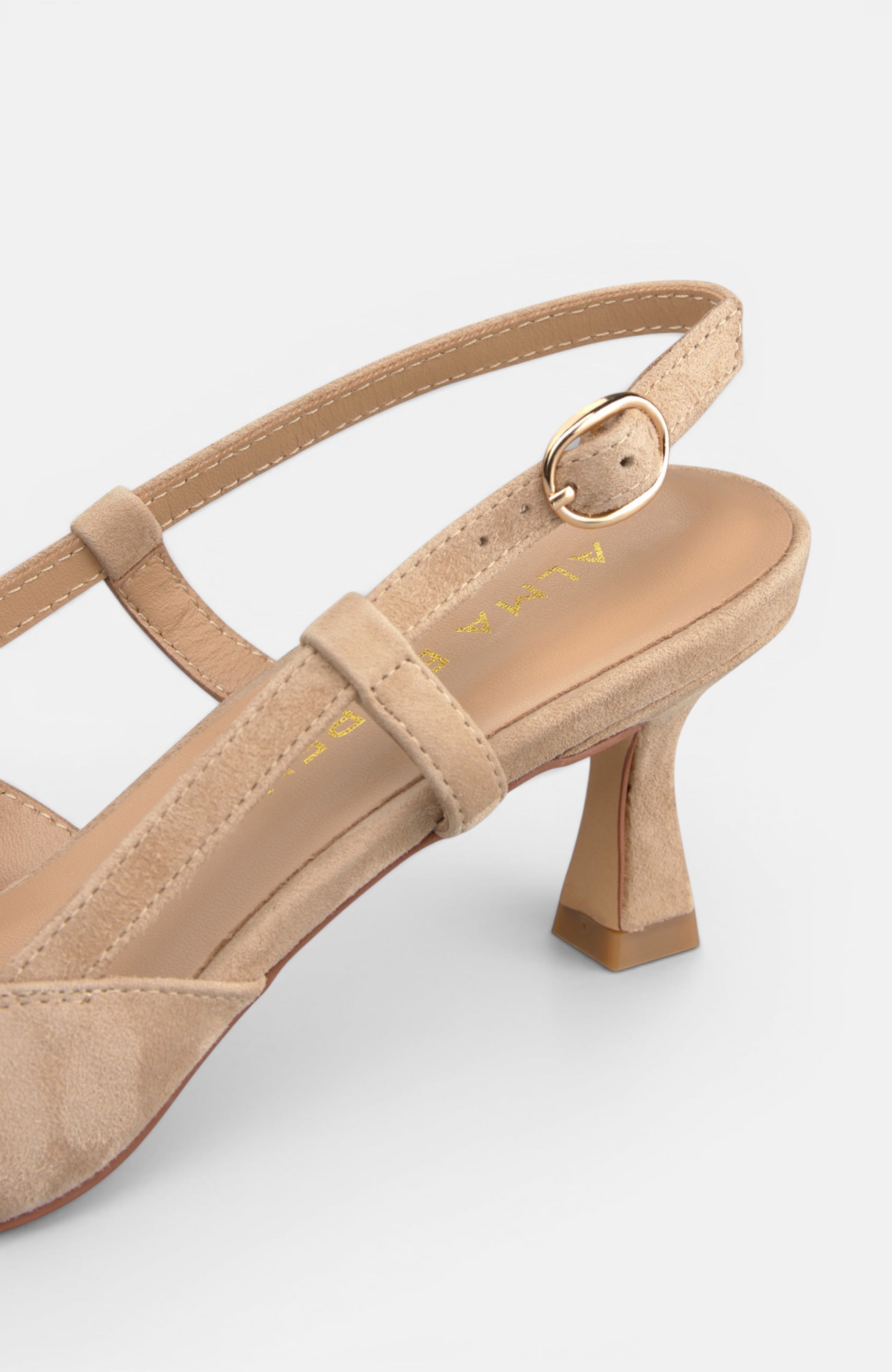 Kitten Buckle Shoe, Alternate, color, Beige