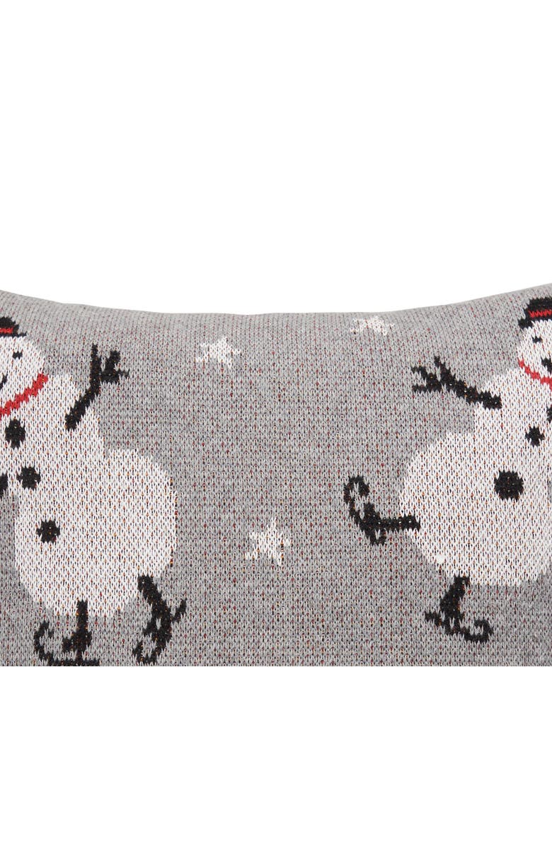 C&F Home Snowman Christmas Throw Pillow, 12" x 12", Alternate, color, Grey