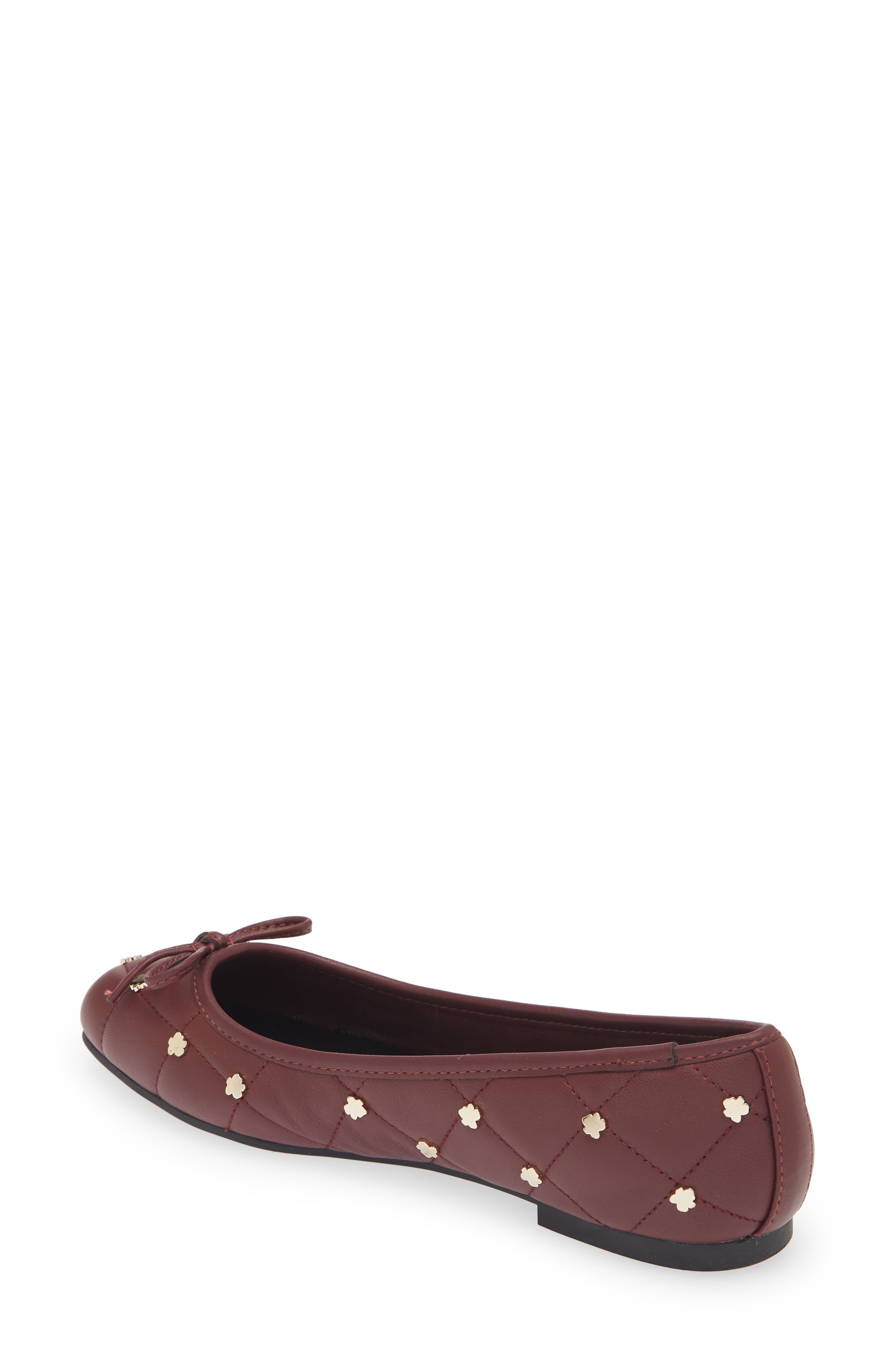 Libban Quilted Ballerina Flat, Alternate, color, DEEP PURPLE