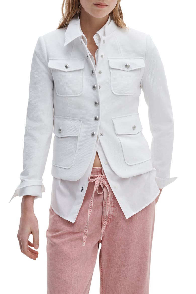 Mercer Cotton Blend Blazer, Main, color, IVORY
