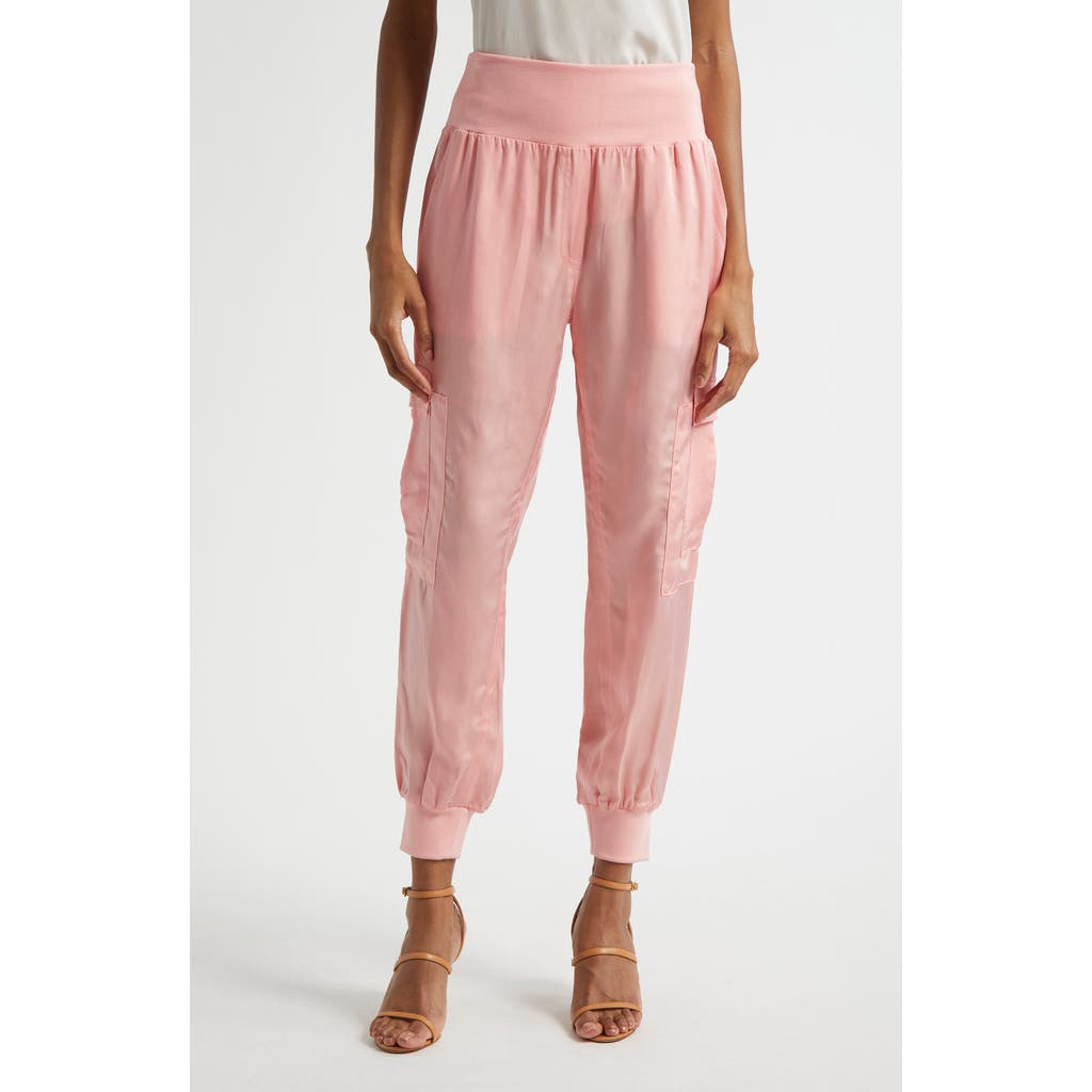 Cinq À Sept Giles Cupro Crop Cargo Joggers