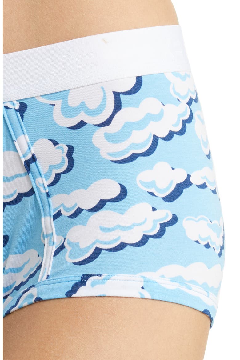 Stretch Modal Boyshorts, Alternate, color, IN THE CLOUDS