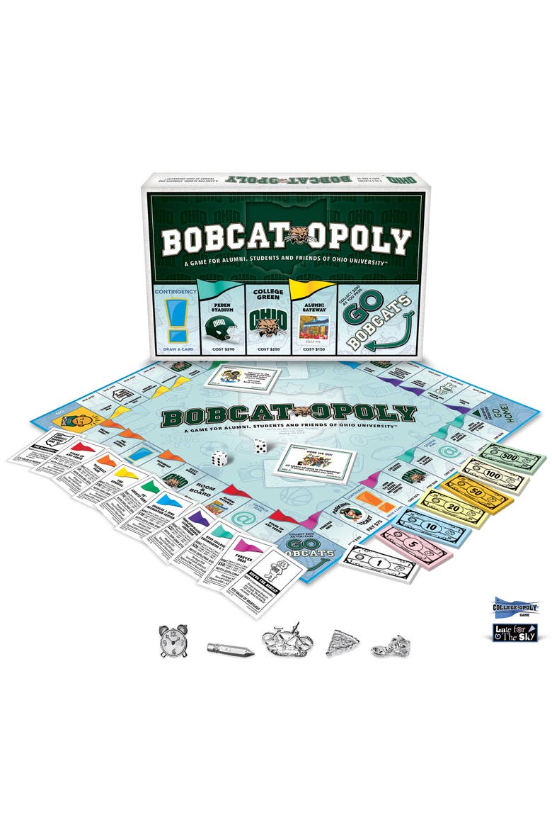 Bobcat Opoly Ohio Univ Family Board Game Ages 8+, Alternate, color, Multicolored