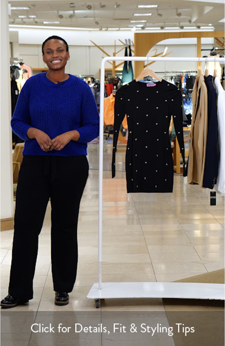 Solace Studded Long Sleeve Minidress, sales video thumbnail