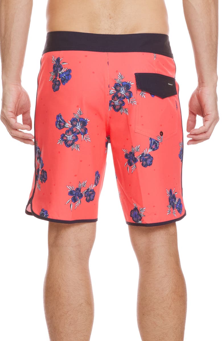 Quiksilver Surfsilk Scallop Board Shorts, Alternate, color, Coral