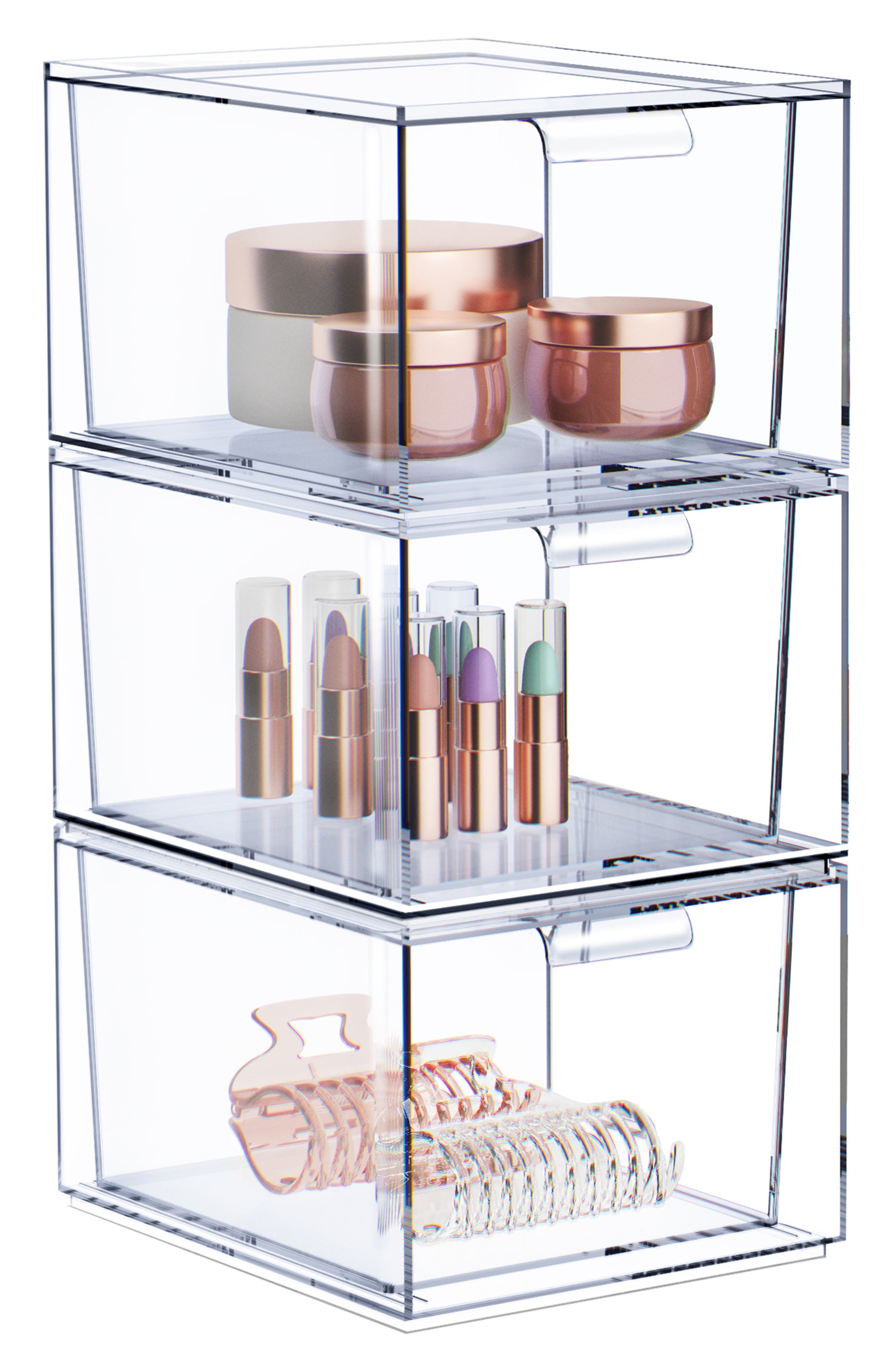 Set of 3 Stackable Drawers