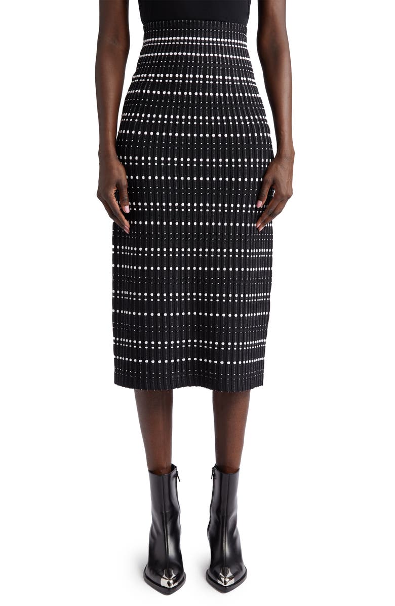 McQueen Jacquard Pencil Sweater Skirt, Main, color, 