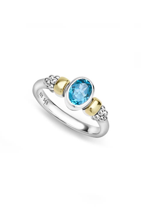 Signature Caviar Blue Topaz Ring