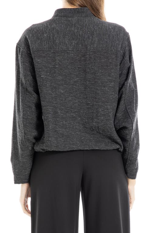 MAX STUDIO MAX STUDIO SPACE DYE CROP UTILITY JACKET 