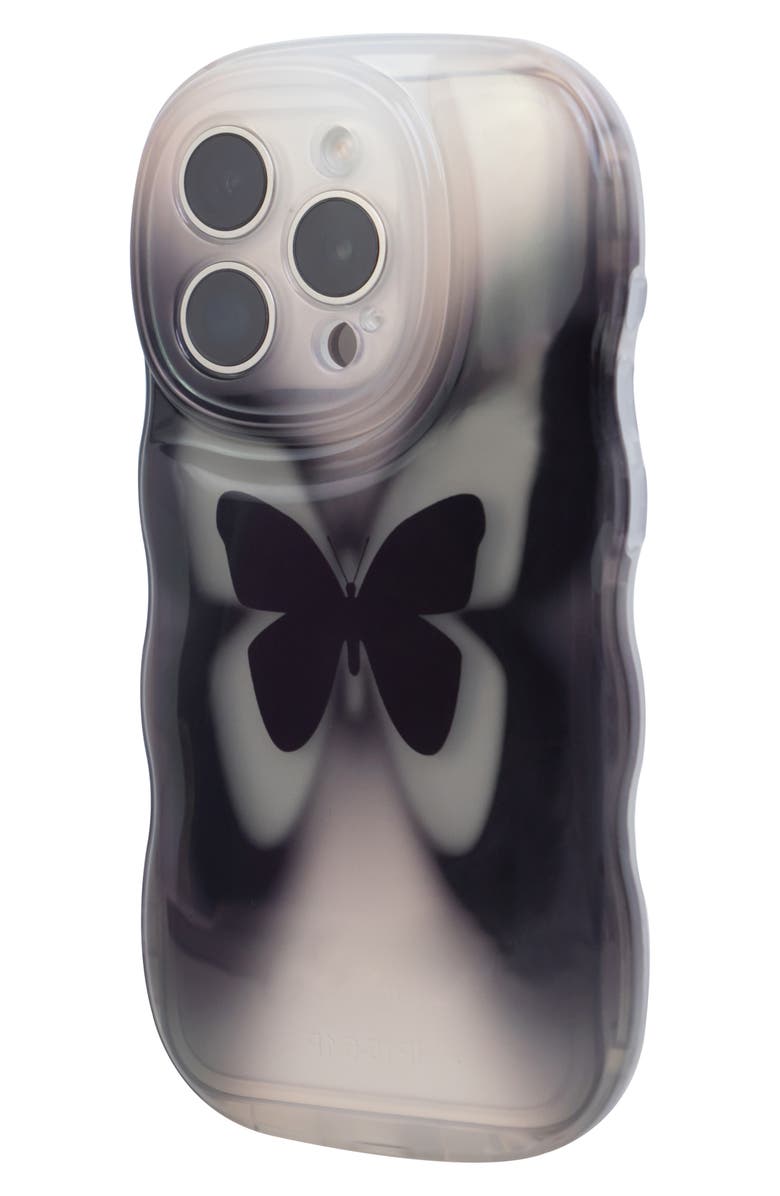Auramma Groovy Butterfly iPhone 15 Pro Case, Alternate, color, Black