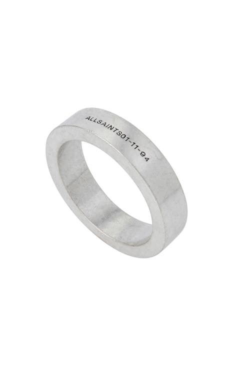 Men's Logo Engraved Band Ring