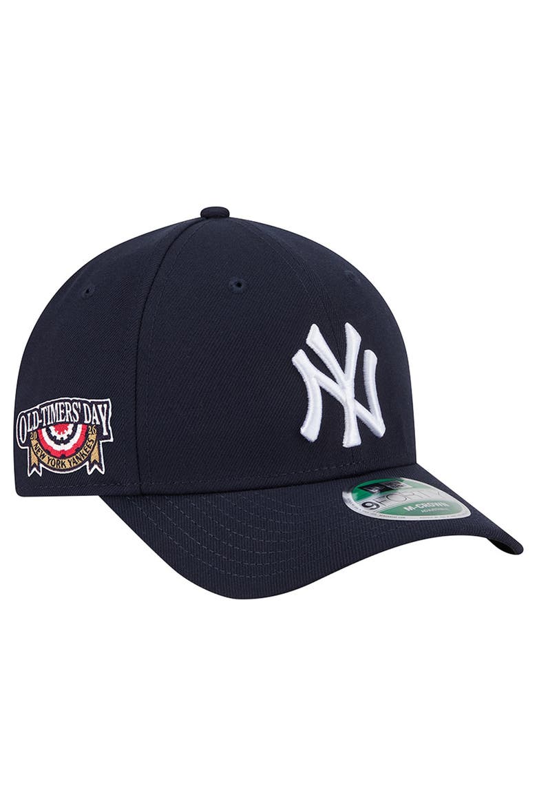 Men's New Era Navy New York Yankees 2026 Old-Timers' Day Player Replica 9FORTY M-Crown Adjustable Hat, Main, color, Navy