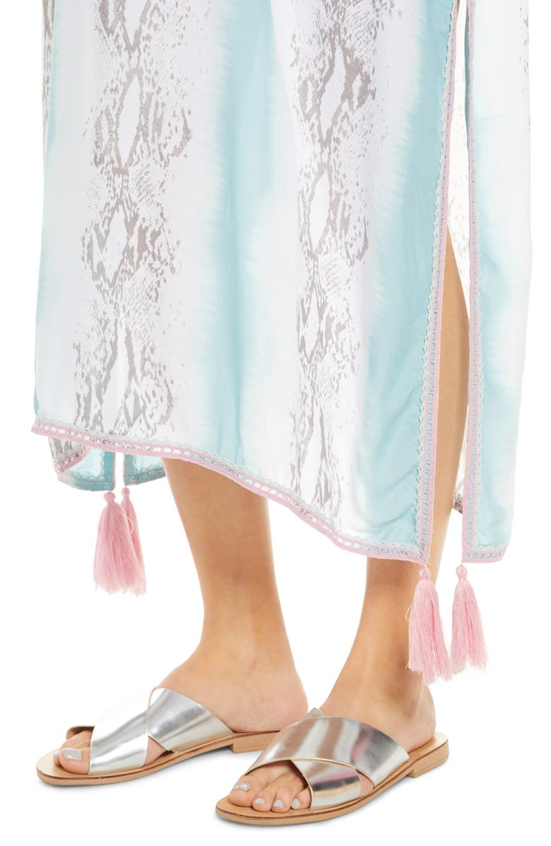 Surf Gypsy Tie Dye Cover-Up Caftan, Alternate, color, 
