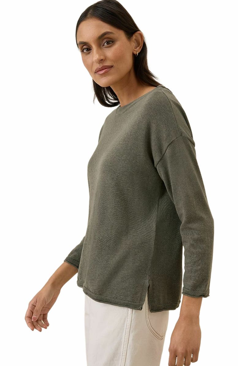 Pact Organic Cotton Classic Fine Knit Wide Neck Sweater, Alternate, color, 