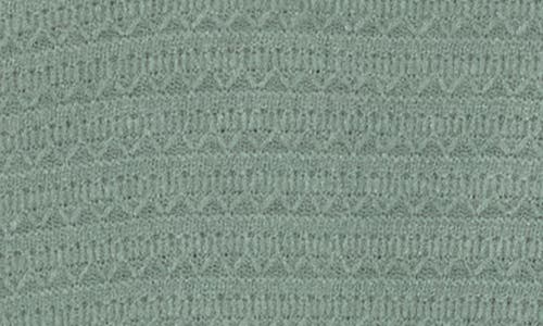 Cyrus Textured Stitch Crewneck Sweater In Green