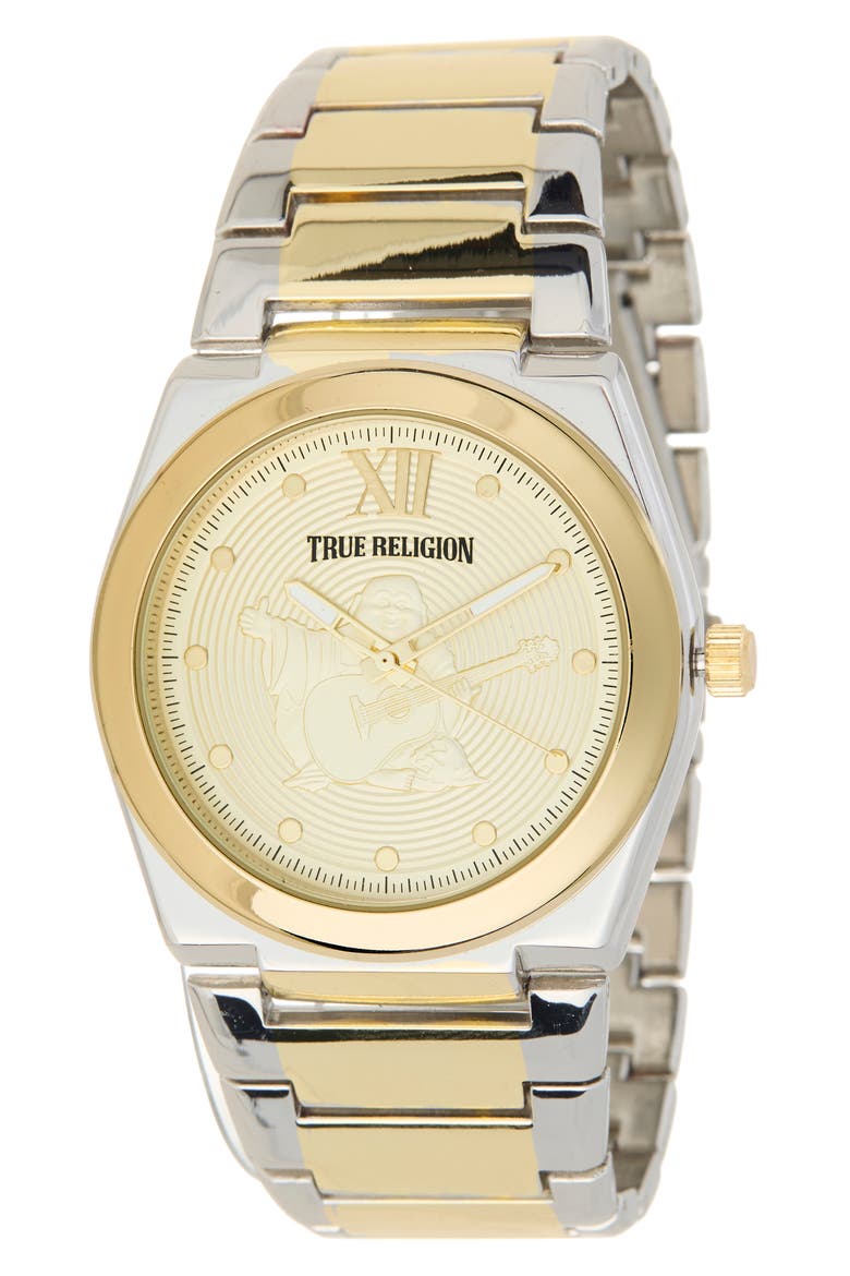 Logo Two-Tone Bracelet Watch, 43mm, Main, color, TWO TONE