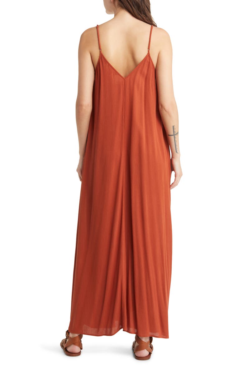 Woven Favorite Dress, Alternate, color, BROWN SPICE