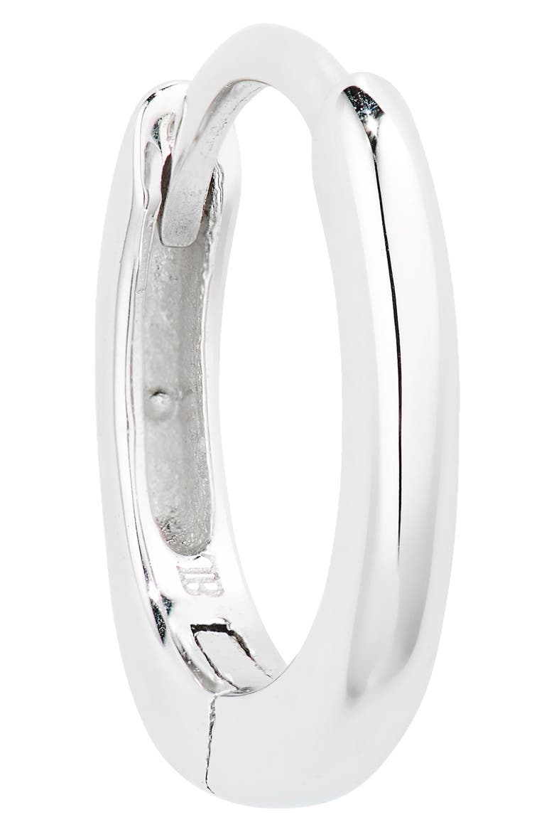 14K Gold Essentials Huggie Hoop Earrings (Online Trunk Show), Alternate, color, 14K WHITE GOLD
