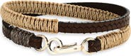 Caputo & Co. Double Wrap Leather Bracelet