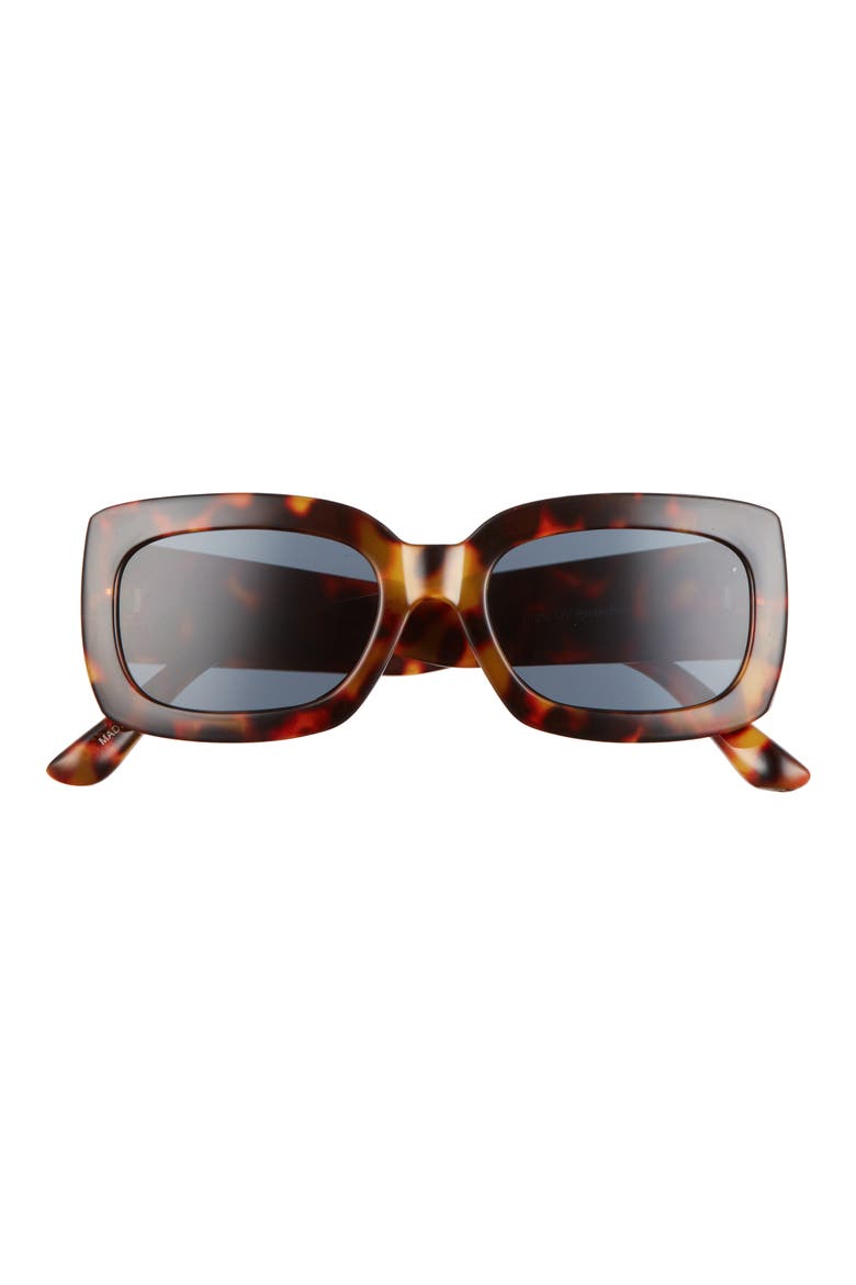 Rectangular Sunglasses, Main, color, TORTOISE