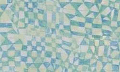 Scotch & Soda Relaxed Fit Print Short Sleeve Button-up Shirt In Green