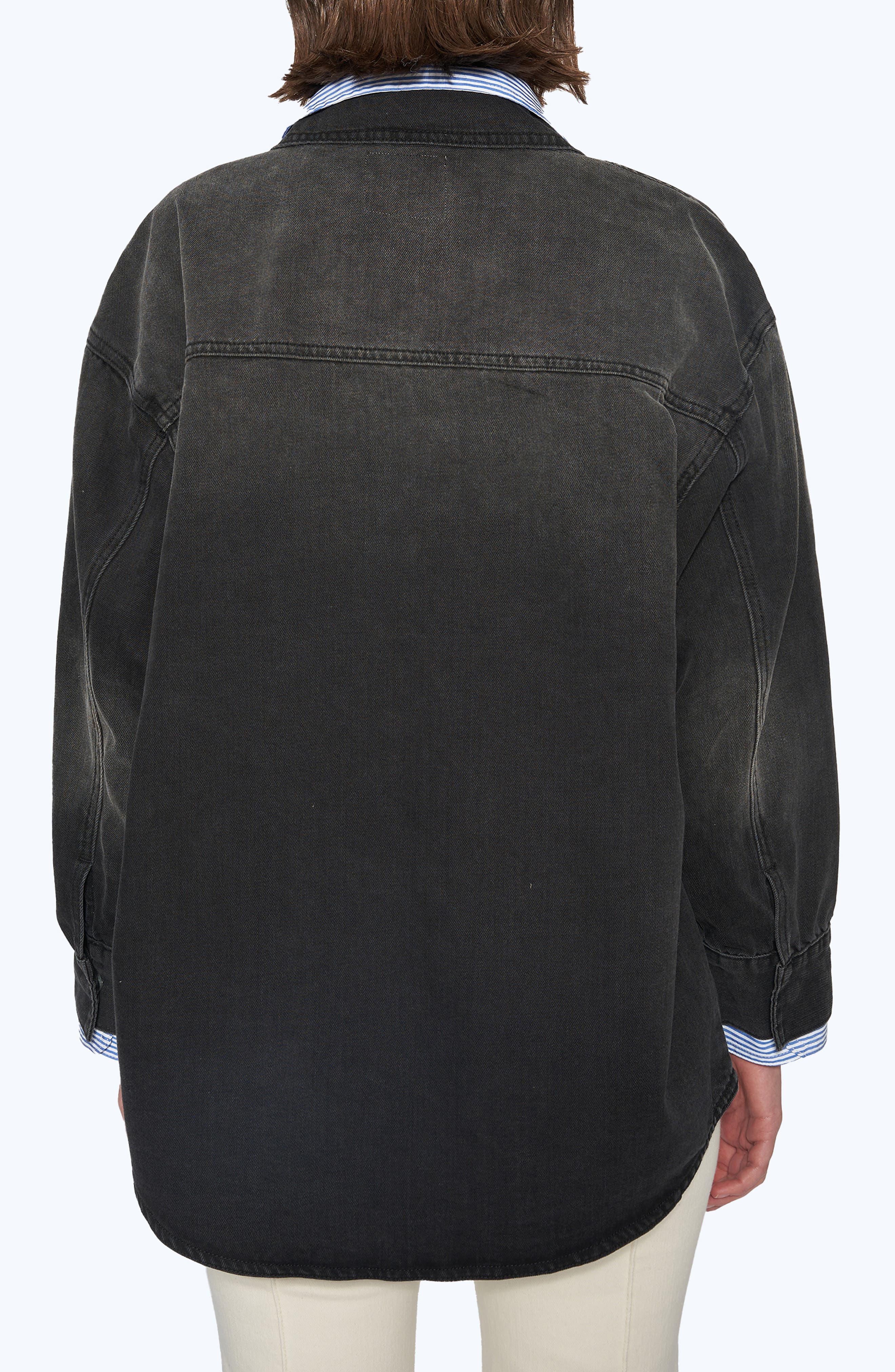 Oversize Denim Shirt Jacket - image 2