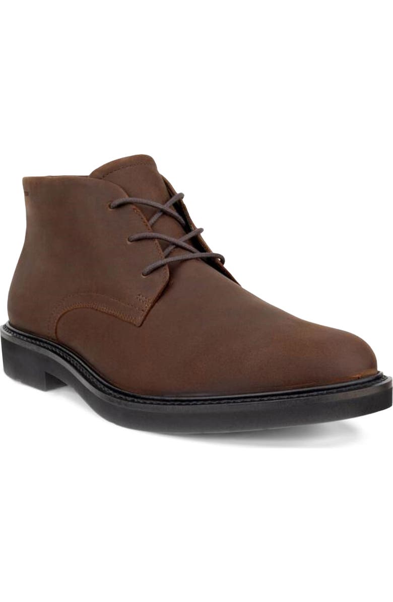 ECCO Metropole London Waterproof Suede Chukka Boot, Main, color, Cocoa Brown