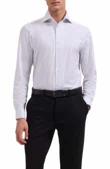 Bugatchi Devon OoohCotton® Dot Print Button-Up Shirt