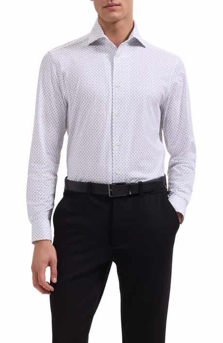 Bugatchi Devon OoohCotton® Dot Print Button-Up Shirt