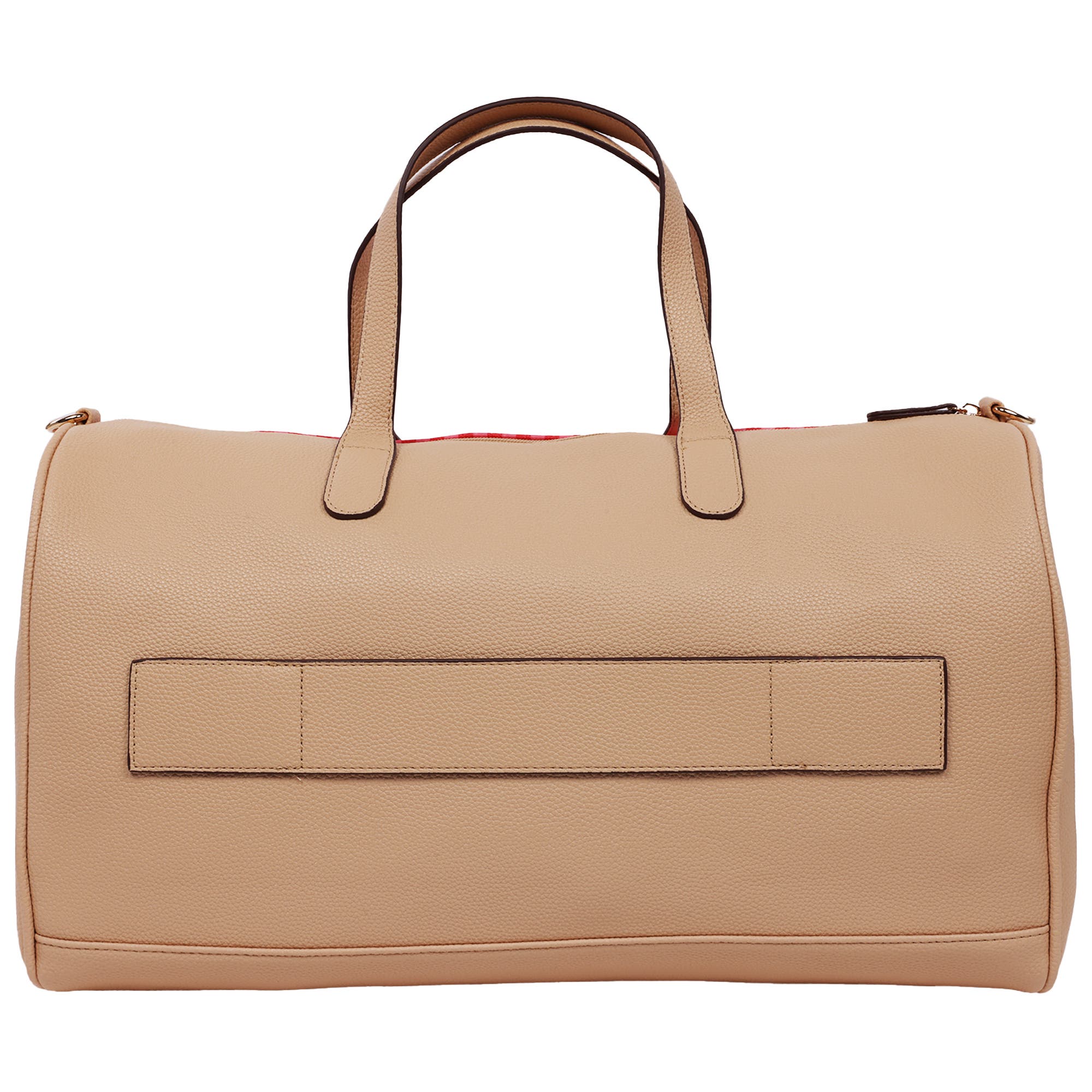 Strawberry Shortcake Gingham Weekender Duffel Bag, Alternate, color, Red