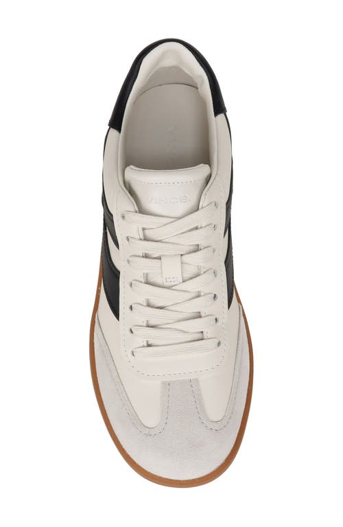 Vince Womens Mixed Media Leather Casual And Fashion Sneakers