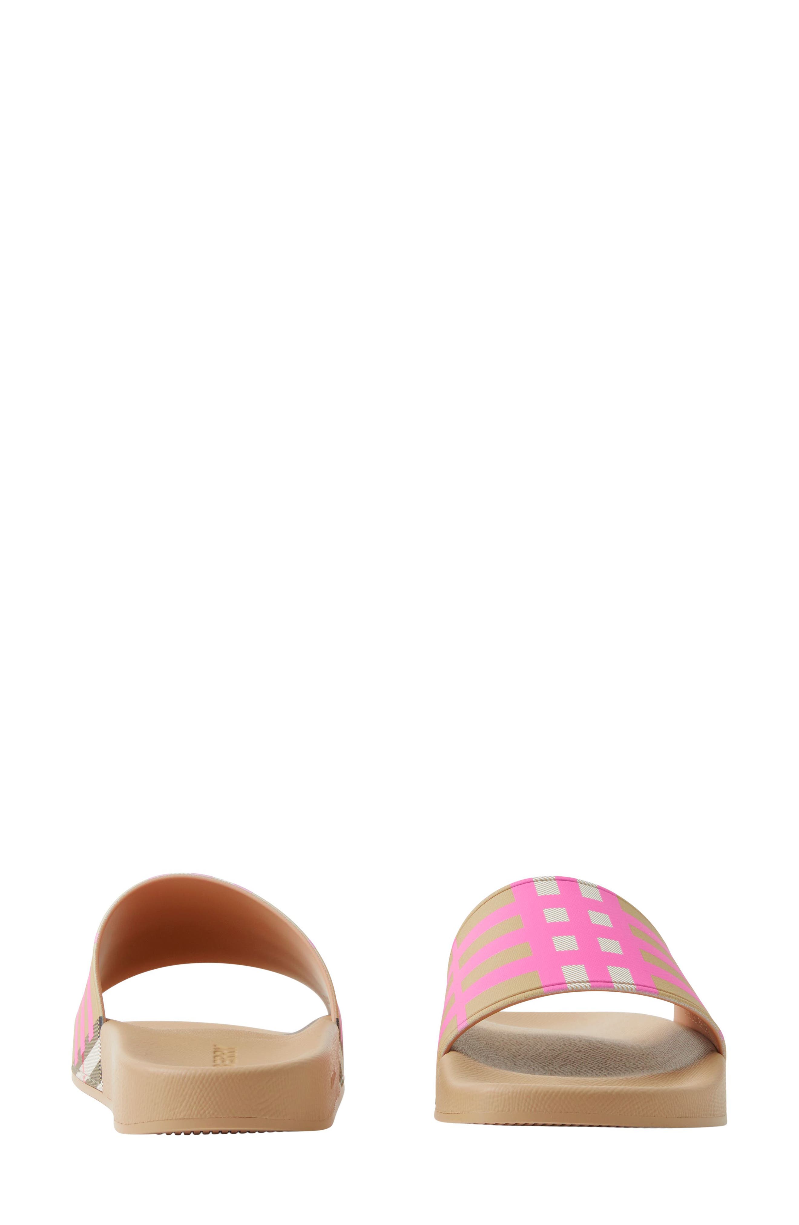 Burberry Furley Check Slide Sandal, Alternate, color, 