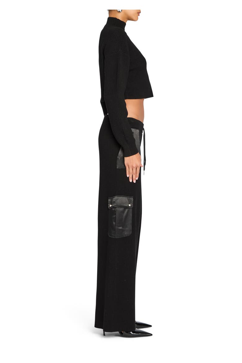 Daph Knit Cargo Pant, Alternate, color, Black