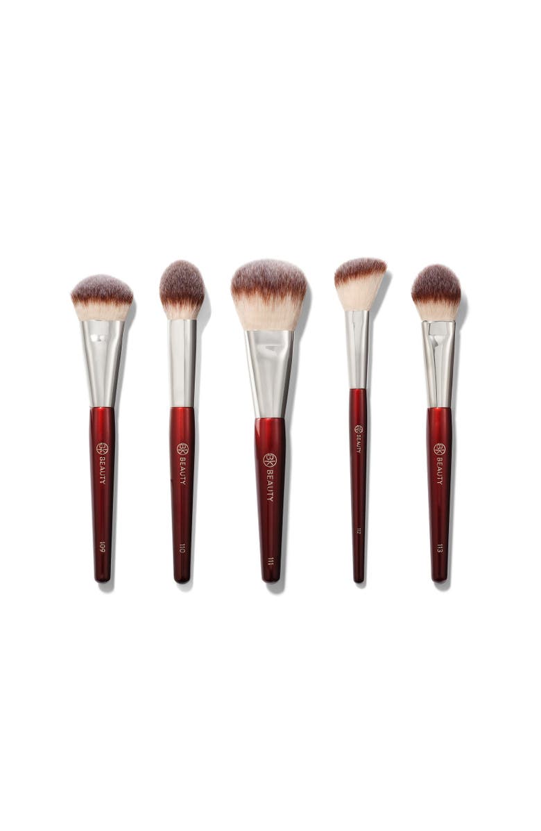 BK Beauty Core Line Extension Face Brush Set, Main, color, Burgundy
