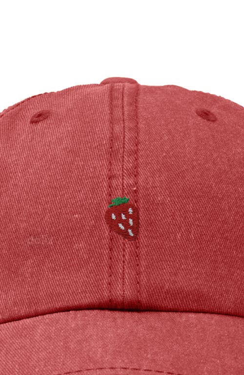 Dalix Lil Strawberry Dad Cap In Red