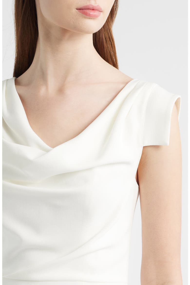 Jacqueline Midi Gabardine Sheath Dress, Alternate, color, PORCELAIN