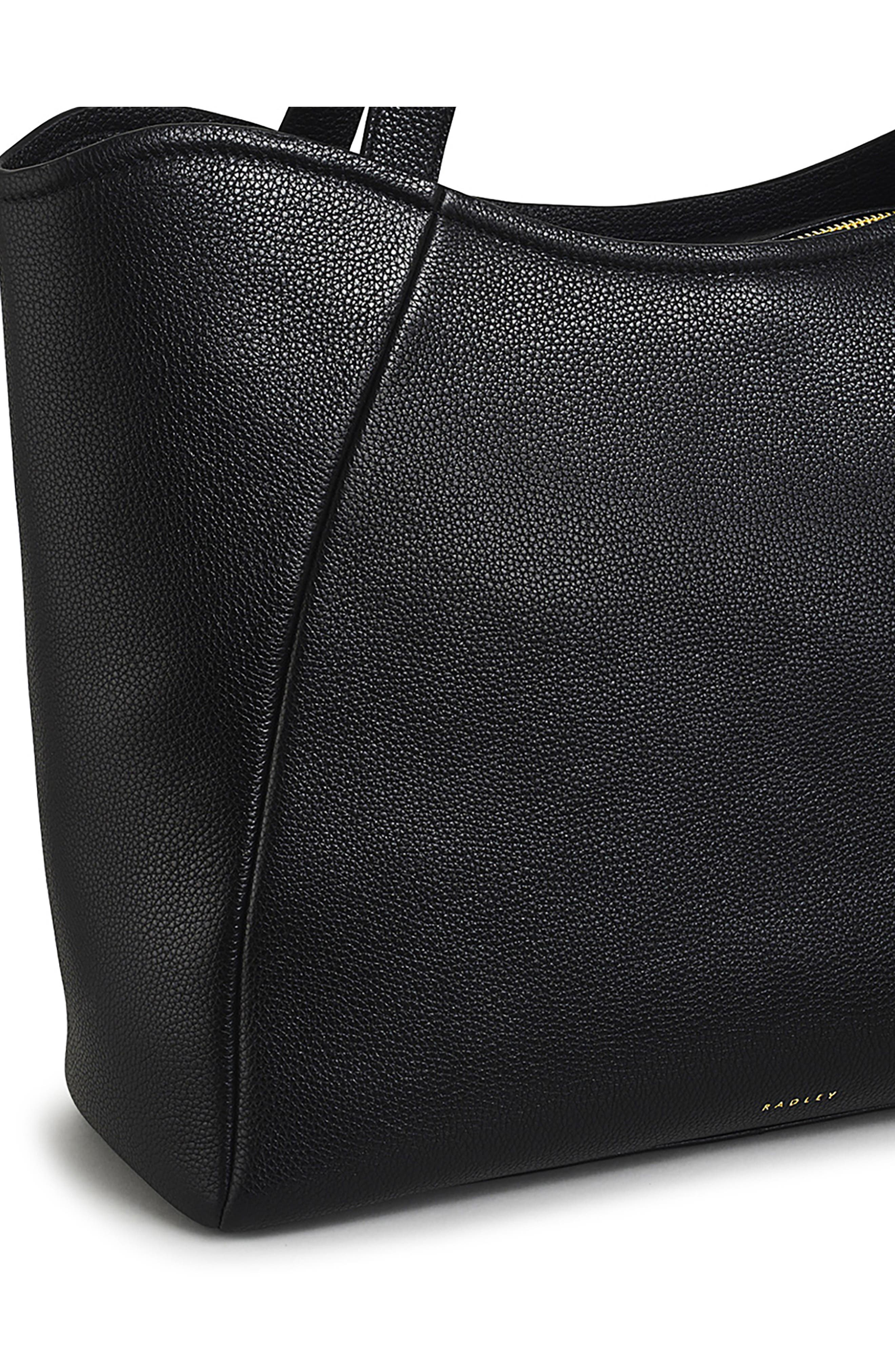 Radley Muswell Lane Large Leather Tote Bag, Alternate, color, Black